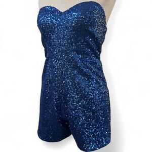 Alyce-designs Women's Blue and Navy Playsuit-romper